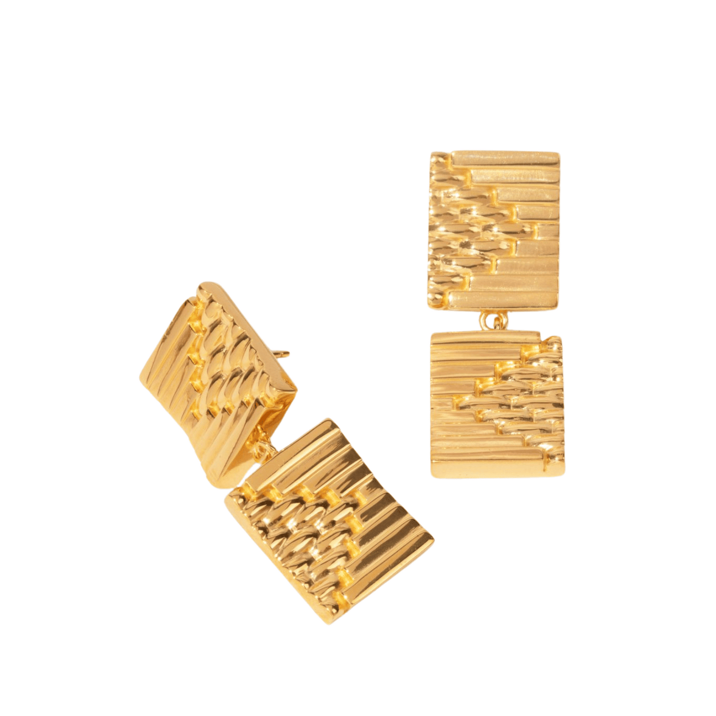 gold tex rex drop earrings - Earrings - VUE by SEK