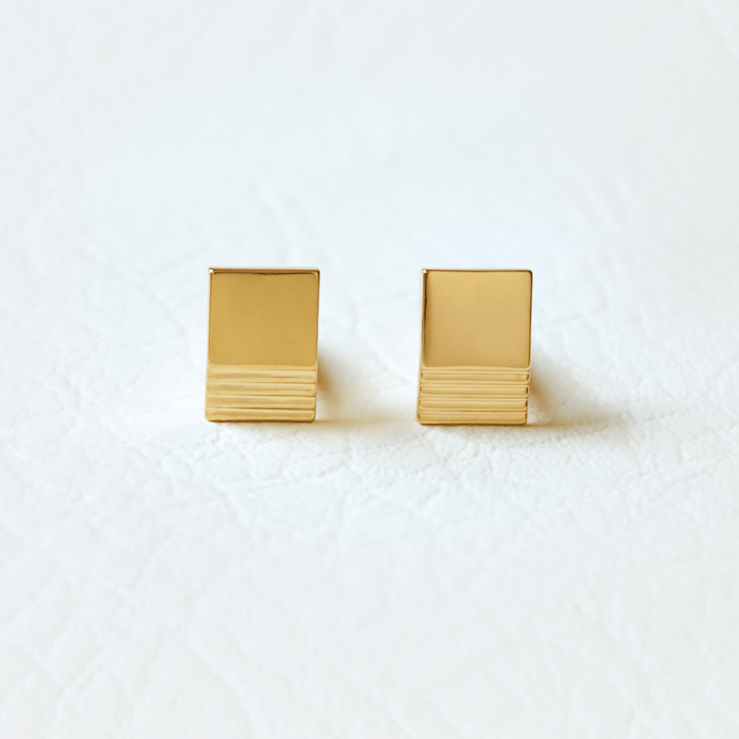 gold layered square cufflinks - Cufflinks - VUE by SEK